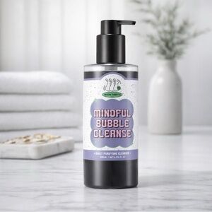 Chasin’ Rabbits Mindful Bubble Cleanse 200ml K-Beauty Charcoal Face Wash Vegan